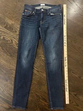 Hudson 26 stretch Women's Skinny Jeans in Dark Indigo Wash